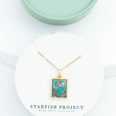 STARFISH ONE-OF-A-KIND TURQUOISE NECKLACE