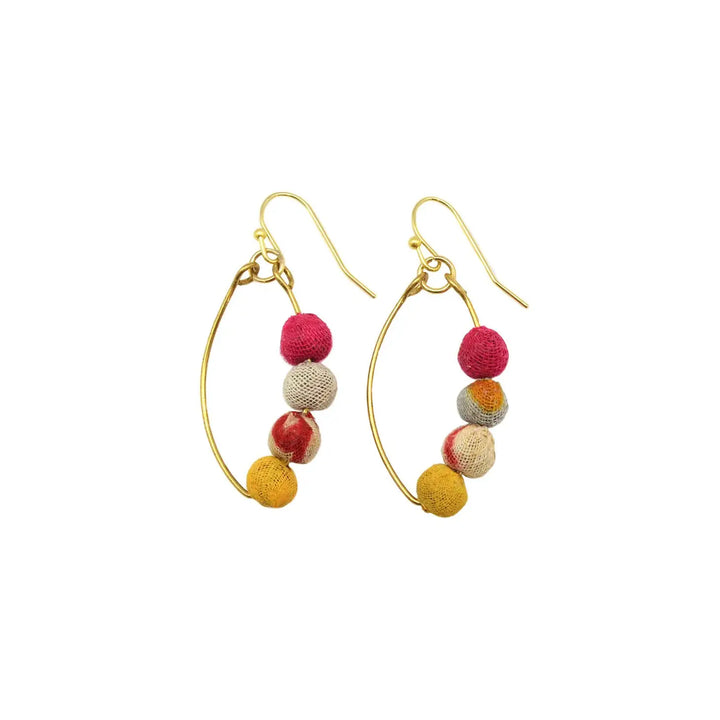 KANTHA ASYMMETRICAL EARRINGS