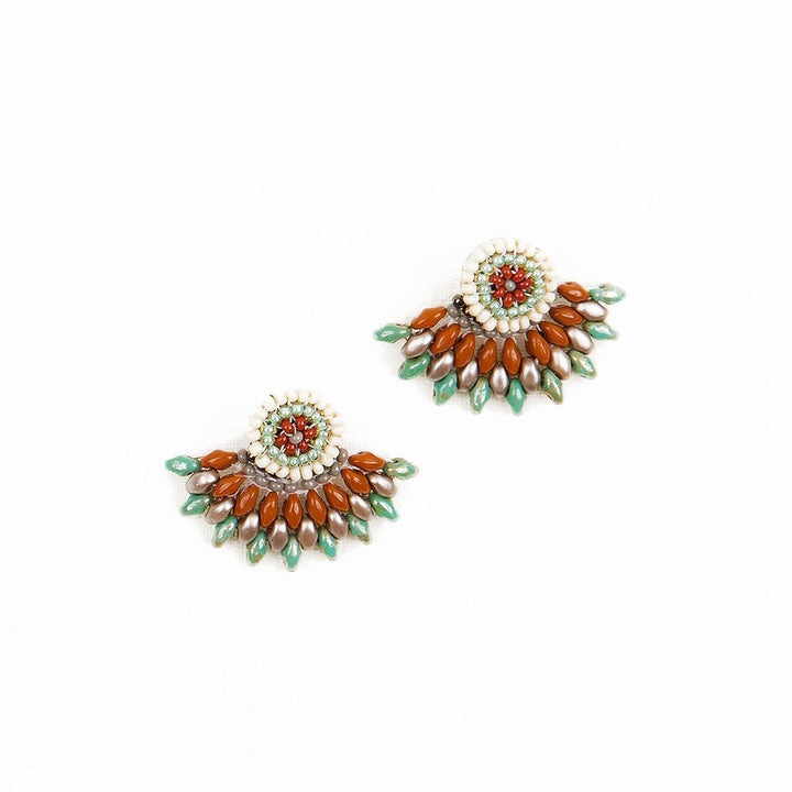FEATHERED PLUME BOHO EAR JACKETS: SEDONA
