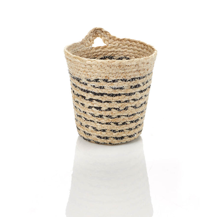 JUTE STRIPED WALL BASKET