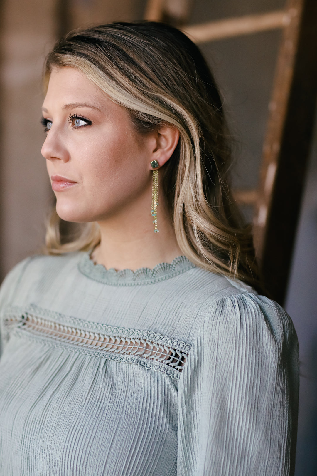 AVENTURINE EAR JACKETS