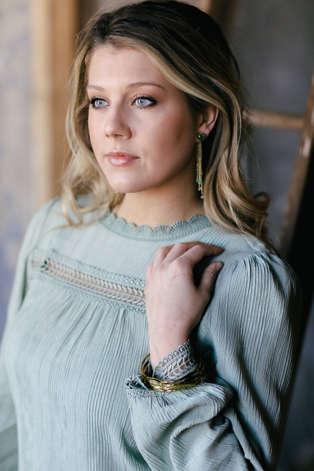 AVENTURINE EAR JACKETS