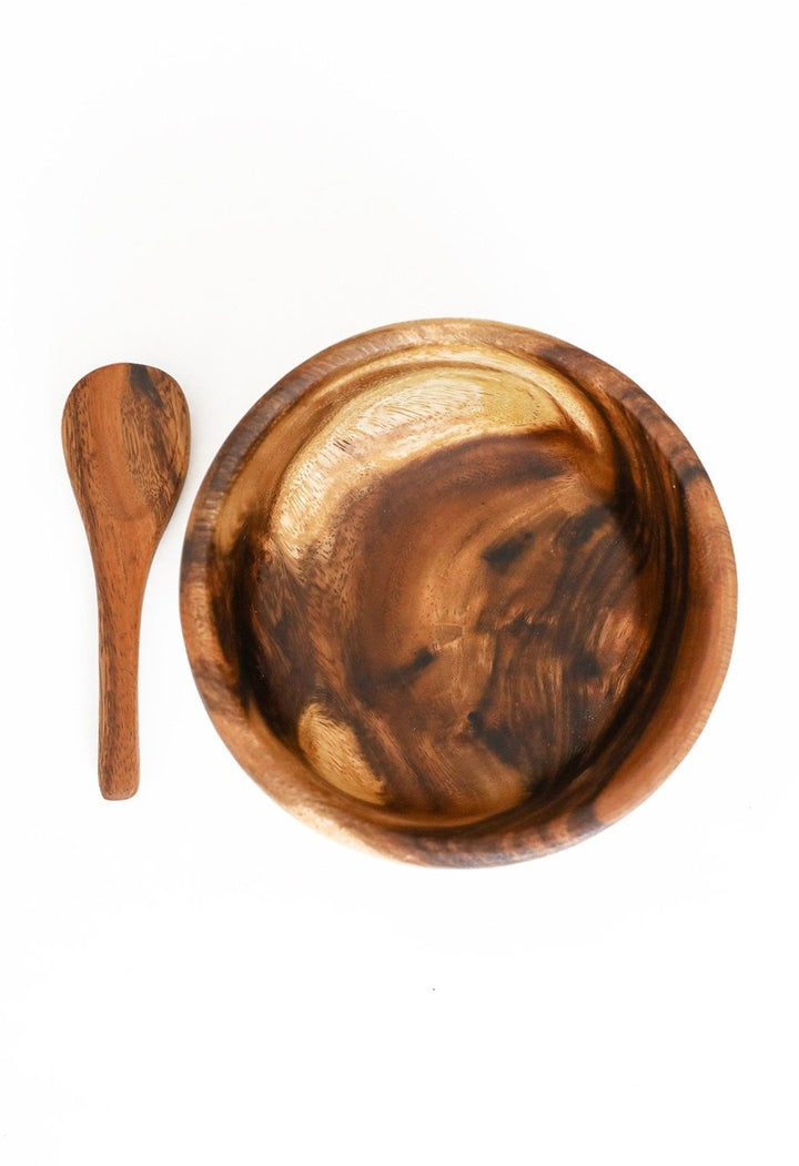 WOOD SMOOTHIE BOWL + SPOON SET