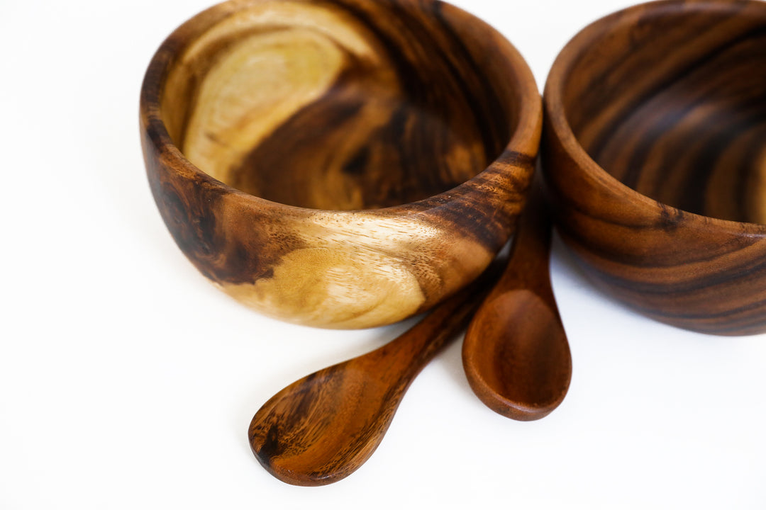WOOD SMOOTHIE BOWL + SPOON SET