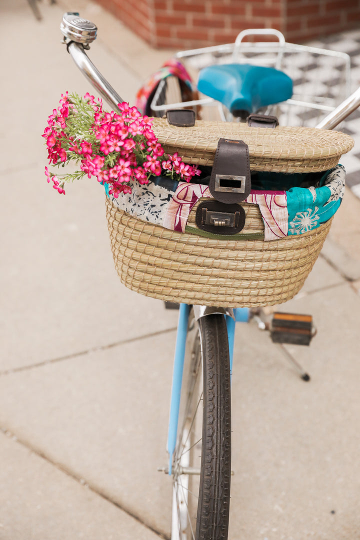 BIKE BASKET WITH SARI LINING