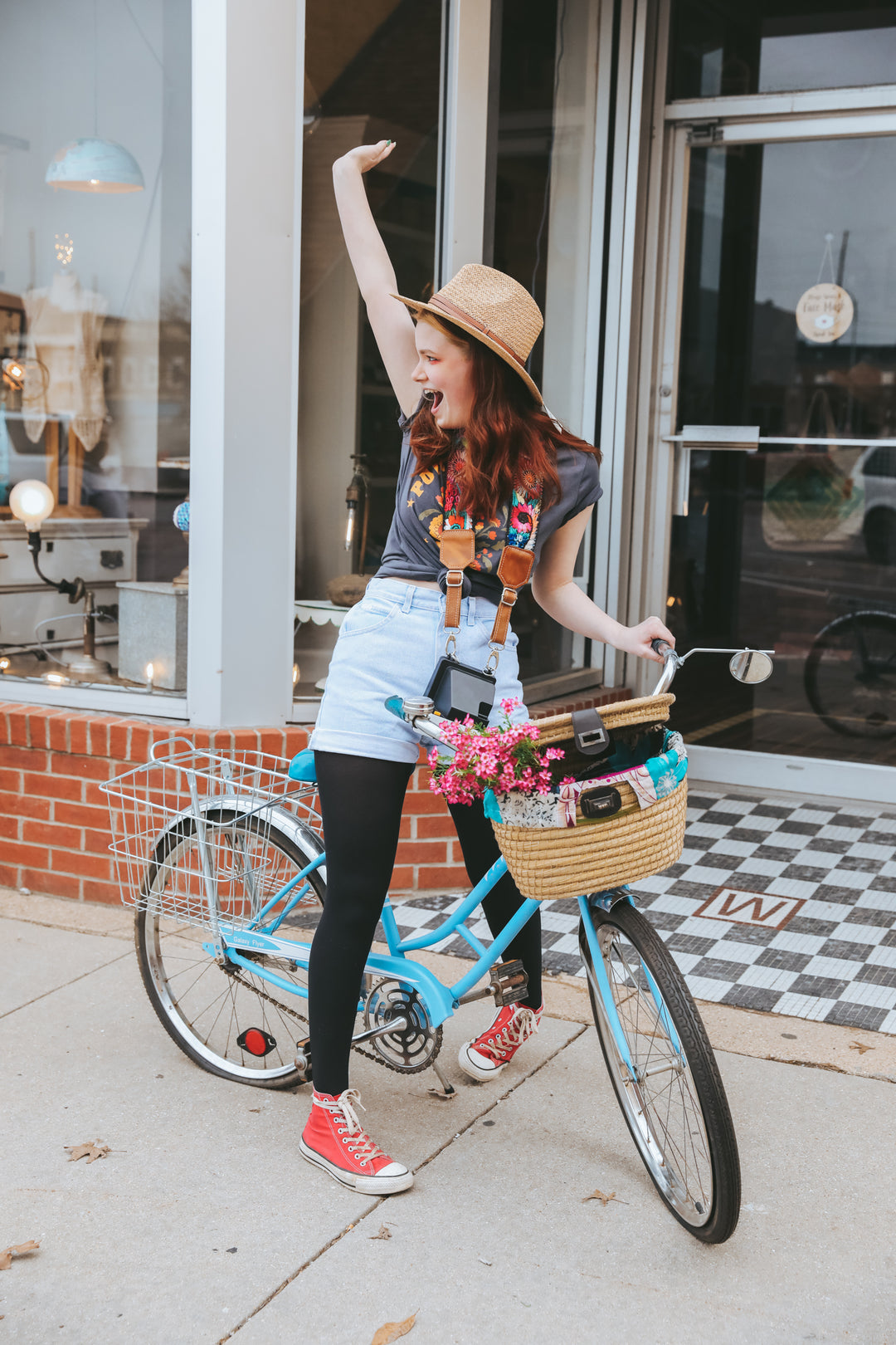BIKE BASKET WITH SARI LINING