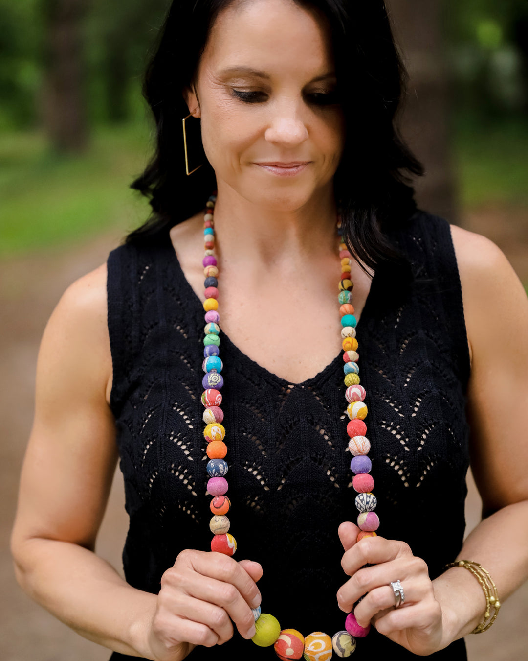 KANTHA STRAND NECKLACE
