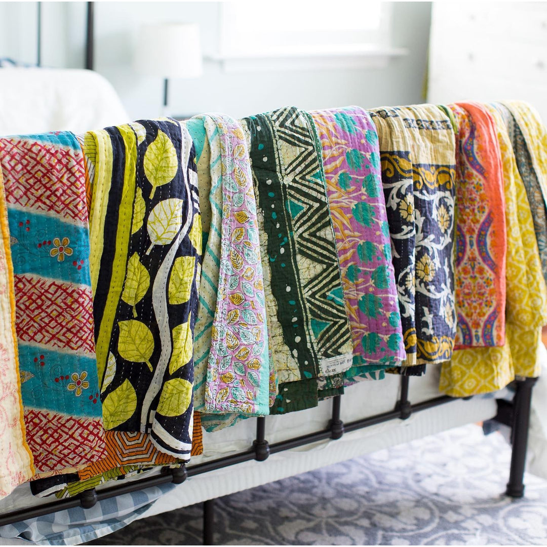 KANTHA THROW BLANKET