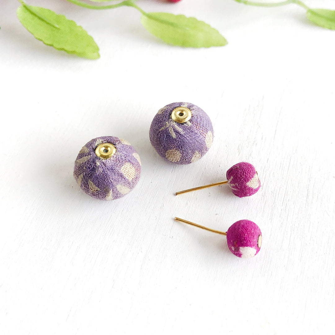 KANTHA BALL EAR JACKET EARRINGS