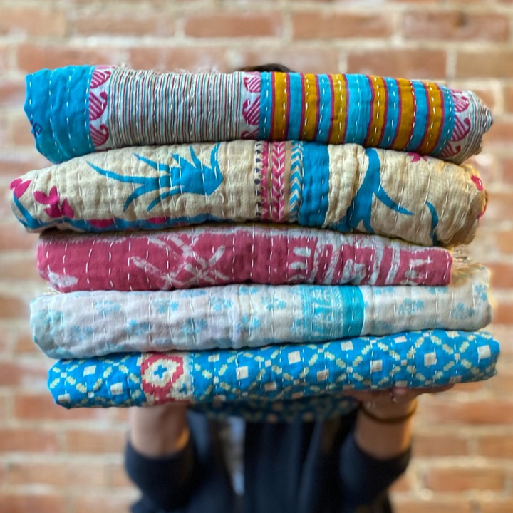 KANTHA THROW BLANKET