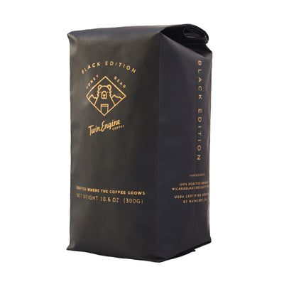 HONEY BEAR BLACK  - SPECIAL EDITION ORGANIC FAIR TRADE COFFEE - GOUND