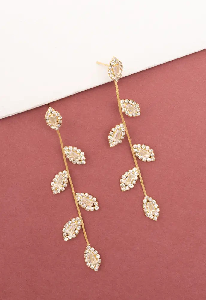 ENCHANTED GARDEN LEAF DROP EARRINGS