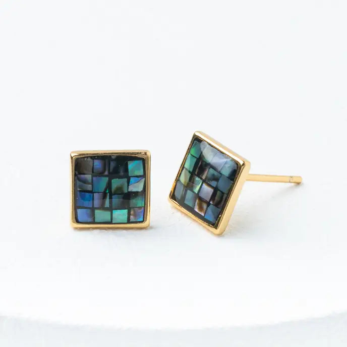 STARFISH ABALONE STUD EARRINGS