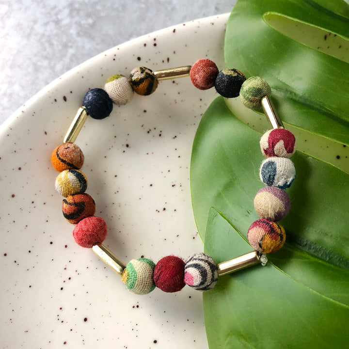 KANTHA CYLINDER BRACELET