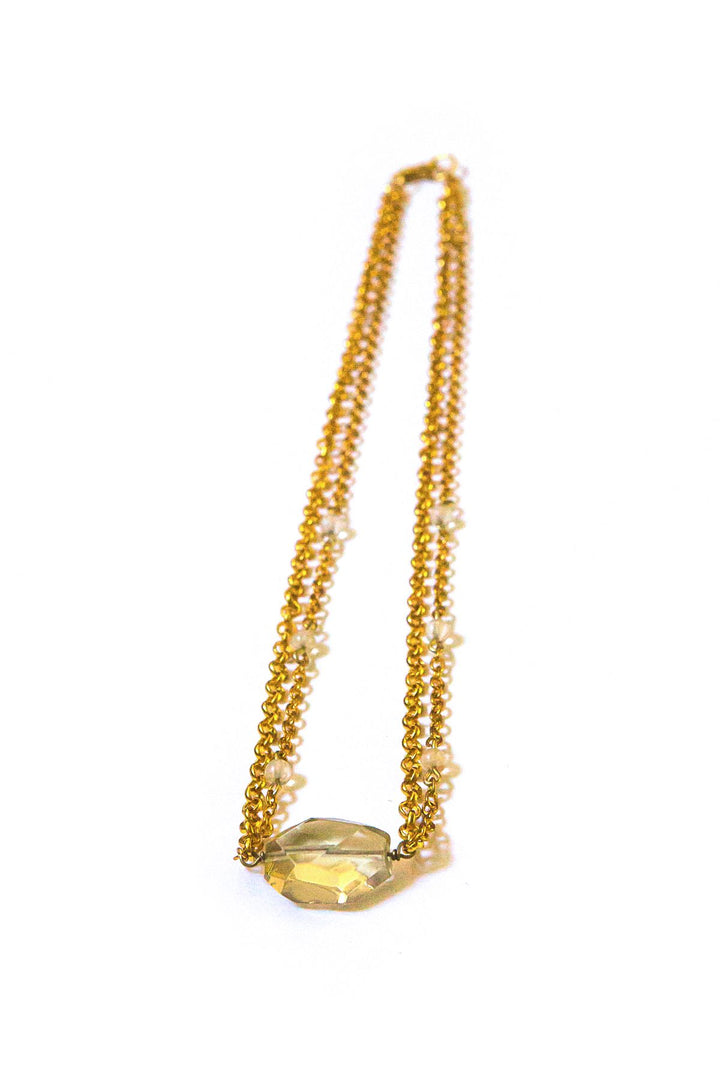 CITRINE STONE NECKLACE