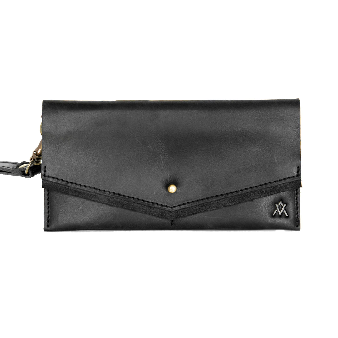 LEATHER WRISTLET WALLET