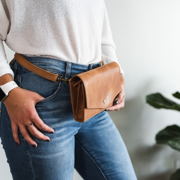 LEATHER BELT-BAG + CROSSBODY