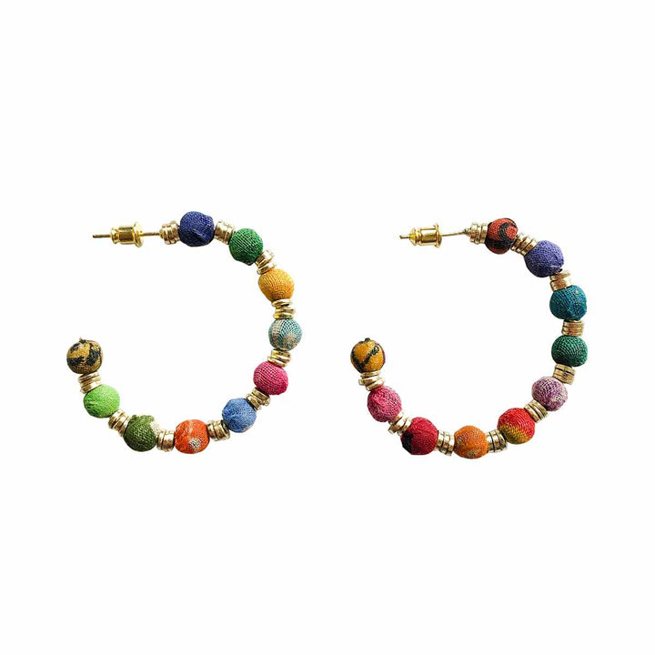 KANTHA PAILLETE HOOPS
