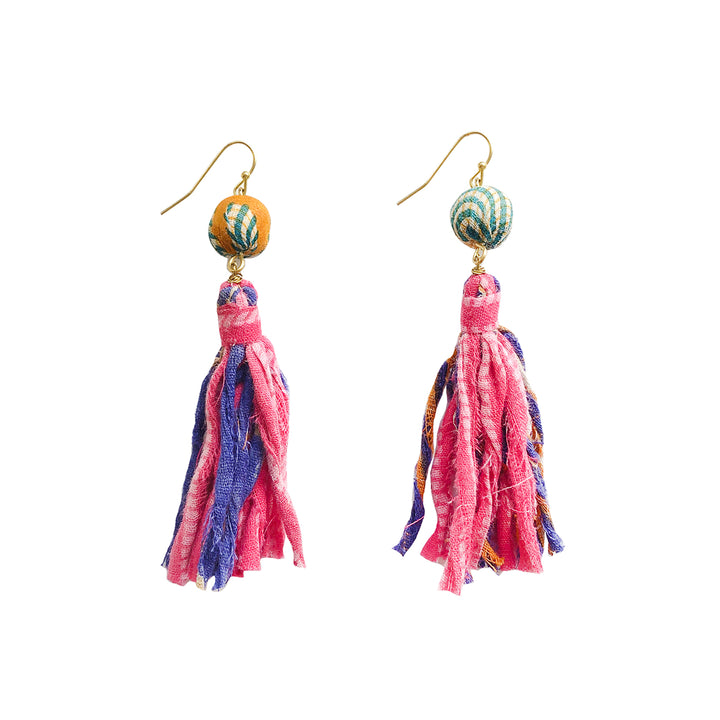 KANTHA TASSEL EARRINGS