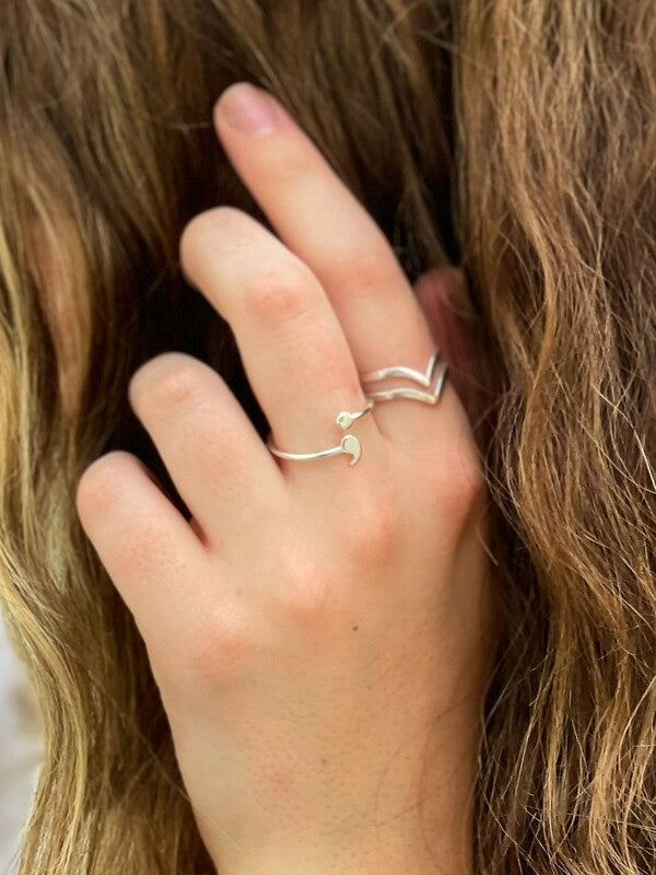 Semicolon ring gold discount