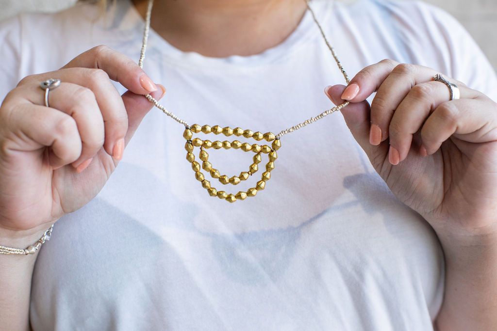 HALF CIRCLE ARTILLERY NECKLACE
