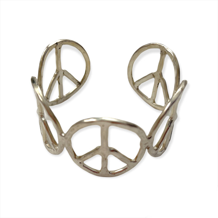 PEACE SIGN CUFF BRACELET