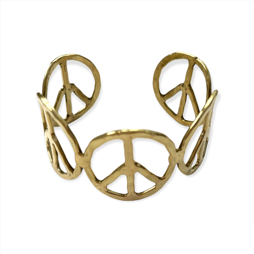 PEACE SIGN CUFF BRACELET