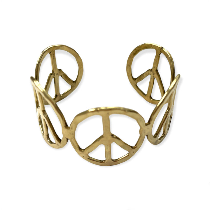 PEACE SIGN CUFF BRACELET