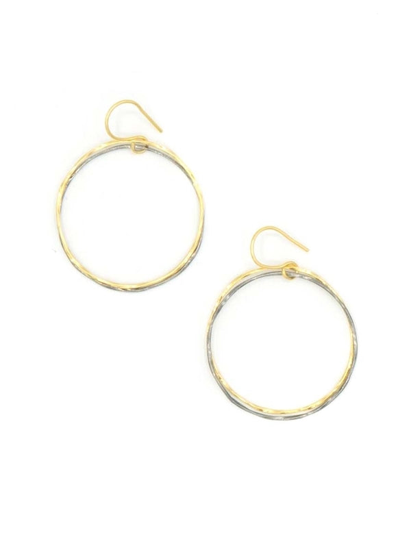 MIXED METAL HOOPS