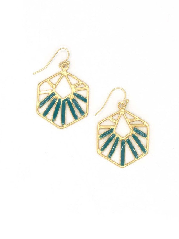 TEAL OPULENCE EARRINGS