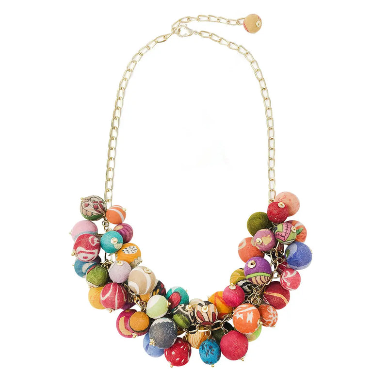 KANTHA CLUSTER NECKLACE