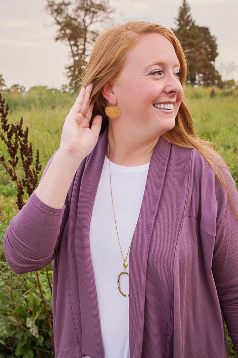 BRASS BASIN EARRINGS