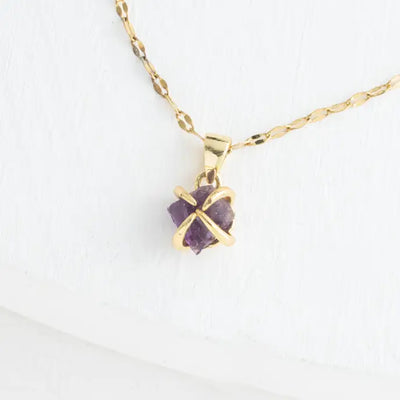 STARFISH SHINE NECKLACE IN AMETHYST