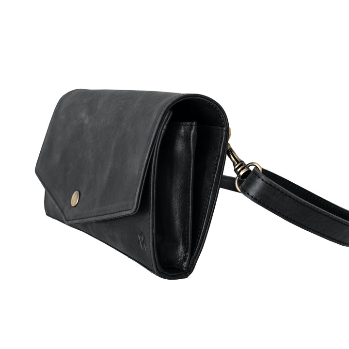 The Row - Women's Belt Flap Bag in Leather - Black - One Size