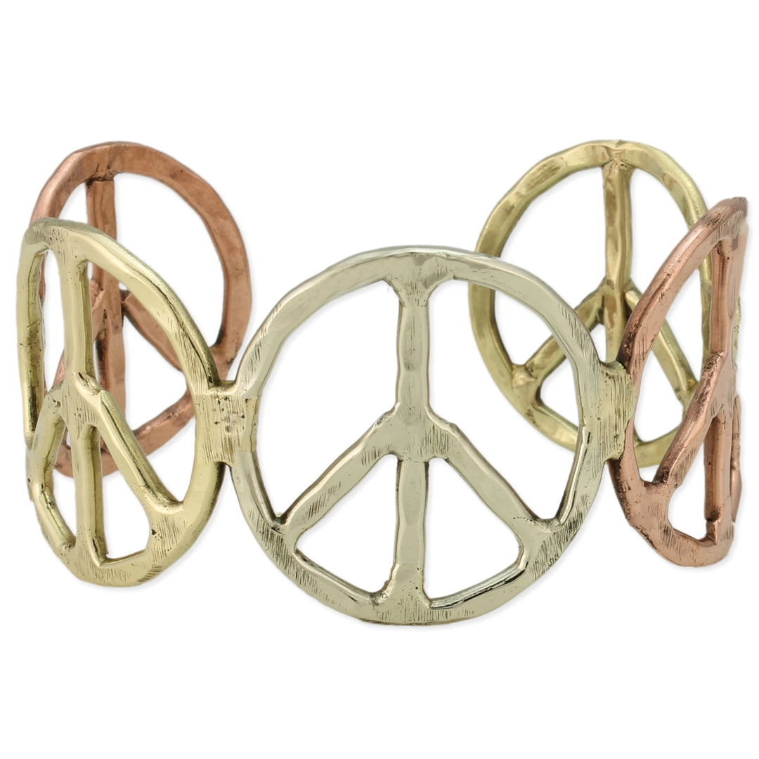 PEACE SIGN CUFF BRACELET