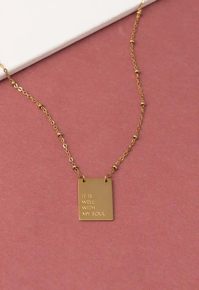 IT IS WELL NECKLACE