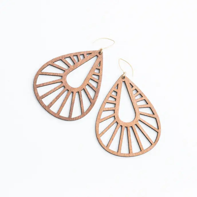 STARFISH ABIDE WOOD EARRINGS