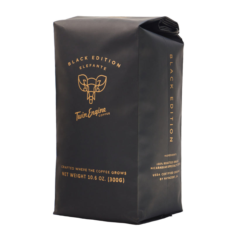 ELEFANTE BLACK SPECIAL EDITION ORGANIC FAIR TRADE COFFEE - WHOLE BEAN