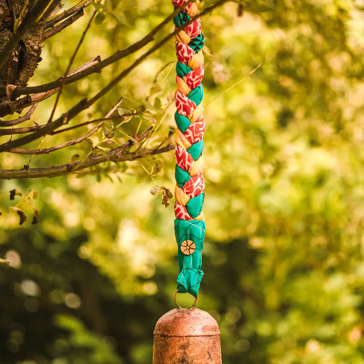 BRAIDED SARI HANDMADE BELL