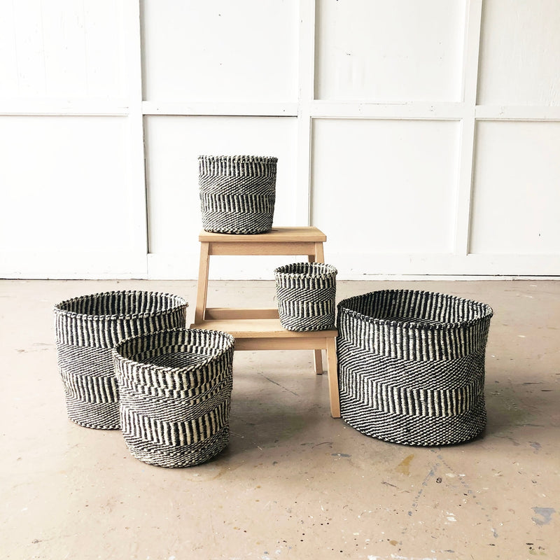 BLACK+WHITE STORAGE BASKETS