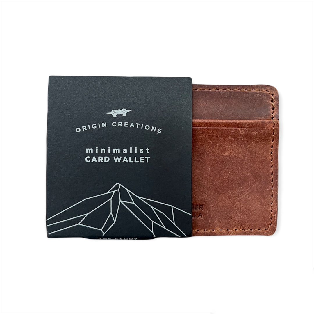 MINIMALIST LEATHER CARD WALLET