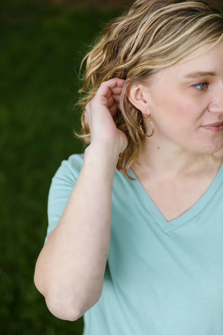 MIXED METAL HOOPS