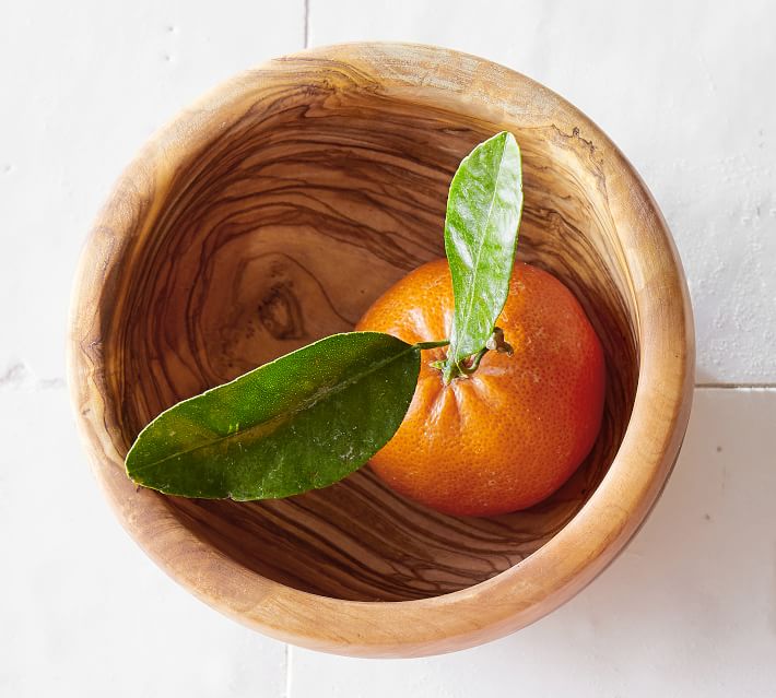 SMALL HAND CARVED WILD OLIVE WOOD BOWL
