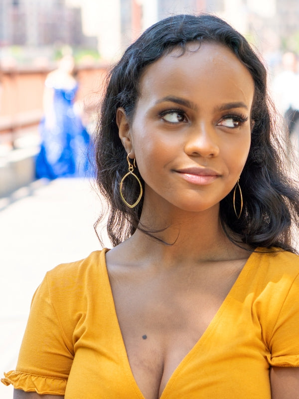 ALMOND DROP EARRINGS