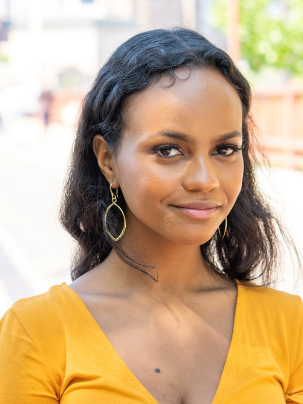 ALMOND DROP EARRINGS