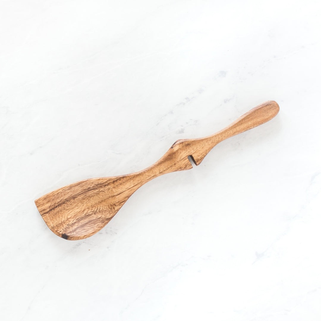 OLIVE WOOD LAZY SPOON