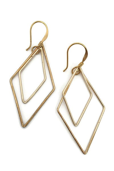 RHOMBUS DANGLE EARRINGS