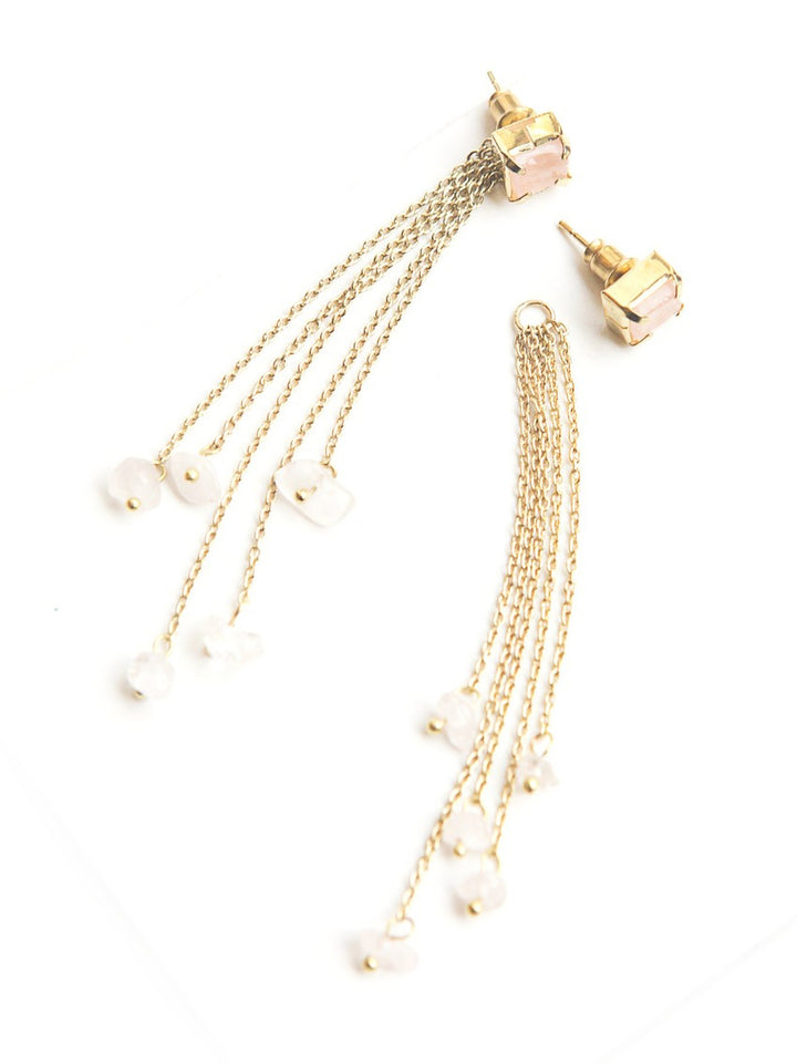 ROSE QUARTZ EAR JACKETS