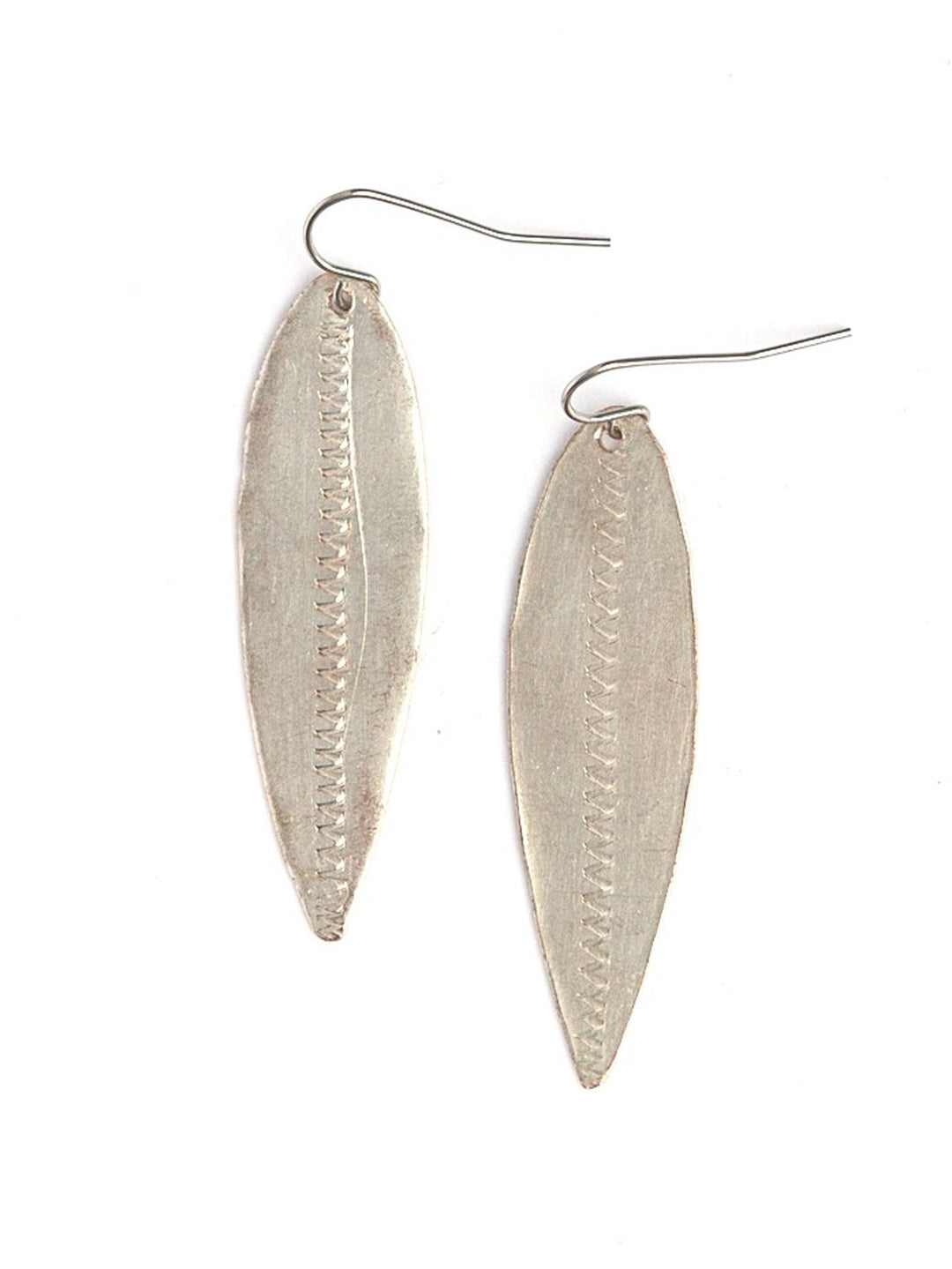 BRASS LEAF ARTILLERY EARRINGS